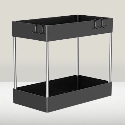 Rangement salle de bain - BathMultipurposeRack™ - Noir