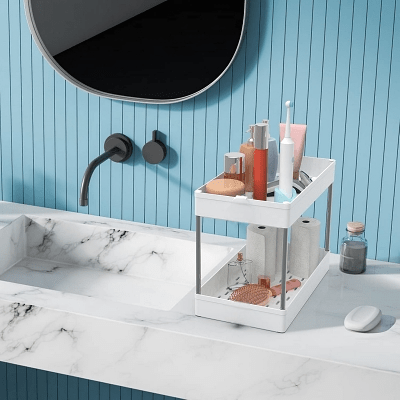 Rangement salle de bain - BathMultipurposeRack™ - Blanc