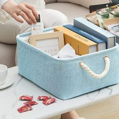 Panier de Rangement - LinenFoldBasket™ - Bleu