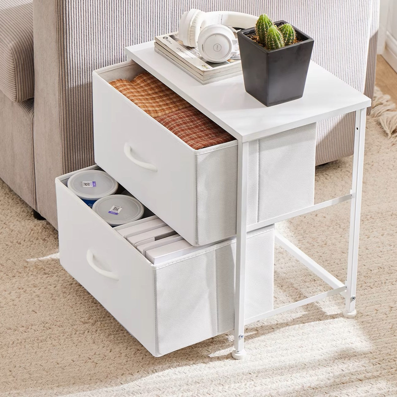 Table de Chevet - JHKCab™ - Blanc